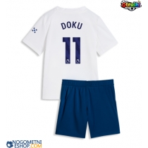 Otroški Nogometni dresi Manchester City Jeremy Doku #11 Tretji 2026-27 Kratek Rokav (+ Kratke hlače)